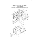 Kenmore 1033227890 visi bake and broiler door section diagram