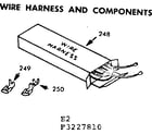 Kenmore 1033227810 wire harness and components diagram