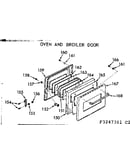 Oven and broiler door