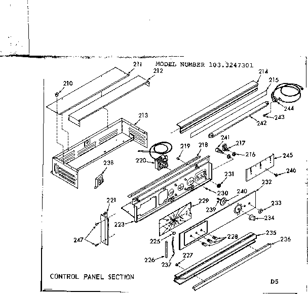 Control panel section