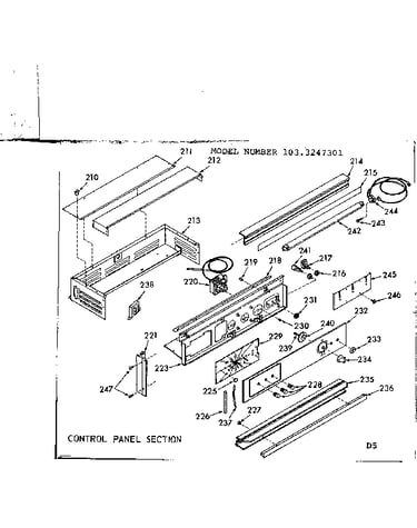 Control panel section