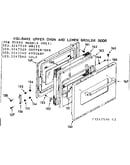 Visi-bake upper oven & lower broiler door