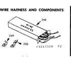Kenmore 1033247510 wire harness & components diagram