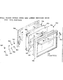 Full glass upper oven & lower broiler door
