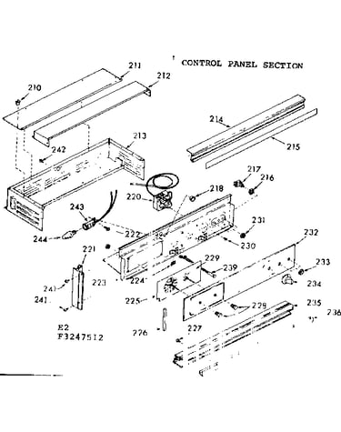 Control panel section