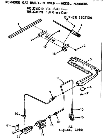 Burner section