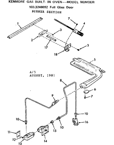 Burner section