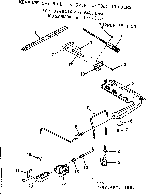 Burner section