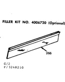 Filler kit no 4006720 optional
