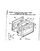 Full glass upper oven and lower broiler door