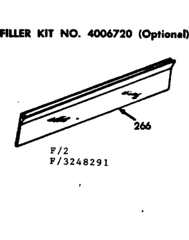 Optional filler kit 4006720