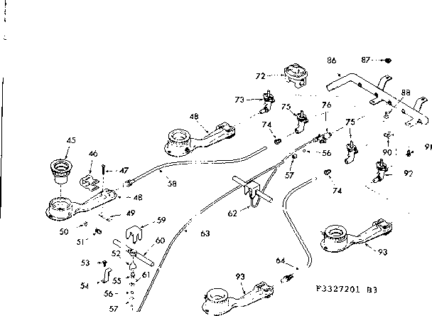 Burner section