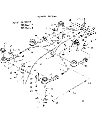 Burner section