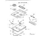 Kenmore 1033327910 main top section diagram