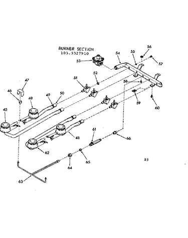 Burner section