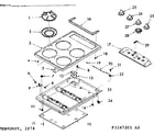 Kenmore 1033347201 main top section diagram