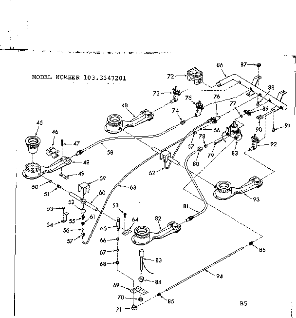 Burner section
