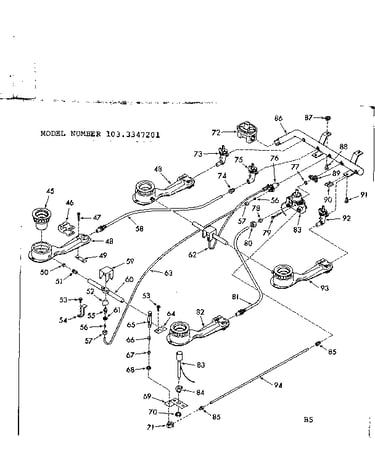 Burner section