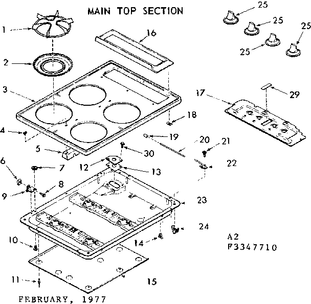 Main top section