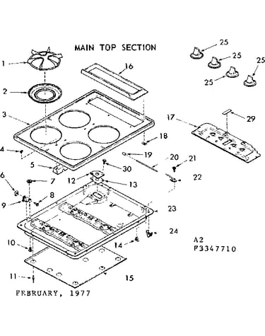 Main top section