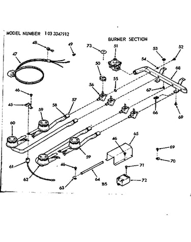 Burner section