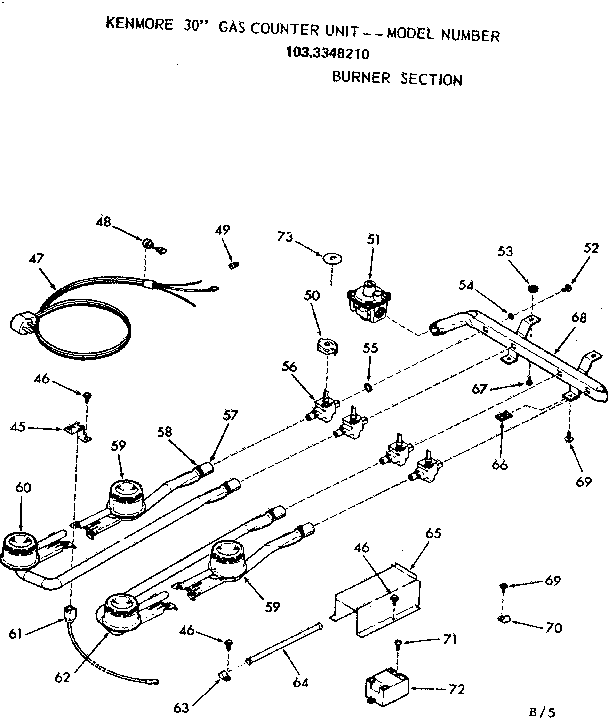 Burner section