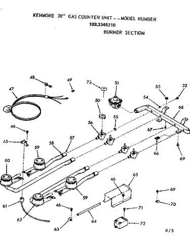 Burner section