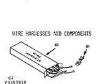 Kenmore 1033357810 wire harnesses and components diagram