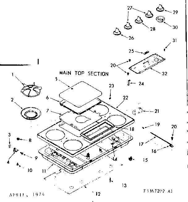 Main top section