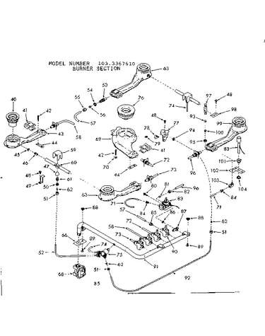 Burner section