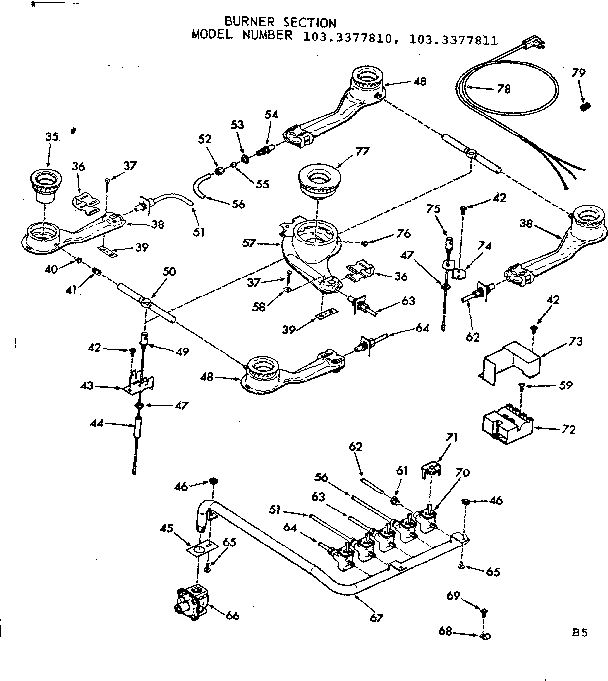 Burner section