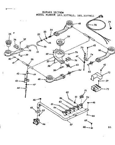 Burner section