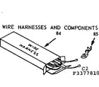 Kenmore 1033377811 wire harnesses and components diagram
