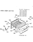 Oven door section