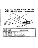 Wire harness and components