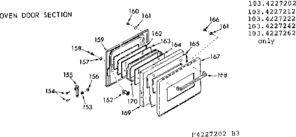 OVEN DOOR SECTION