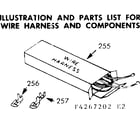 Kenmore 1034267293 wire harness & components diagram
