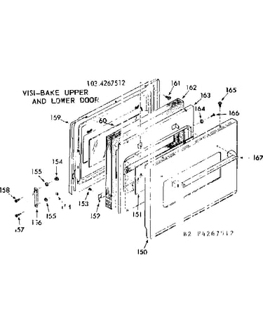 Visi-bake upper and lower door