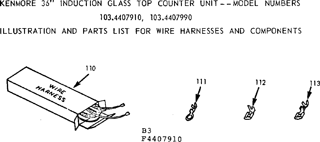 Wire harness and components
