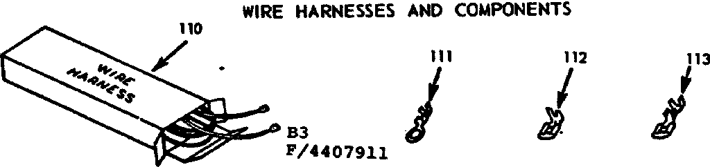 WIRE HARNESS AND COMPONENTS