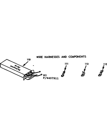 Wire harness and components