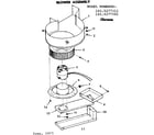 Kenmore 1035277381 blower assembly diagram