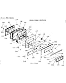 Oven door section