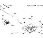 Kenmore 1036417610 power lock section diagram