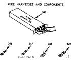 Kenmore 1039337610 wire harnesses & components diagram
