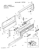 Backguard section