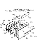 Oven door section