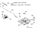 Kenmore 1036417611 power lock section diagram