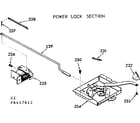 Kenmore 1036417612 power lock section diagram