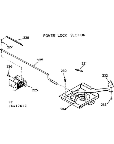 Power lock section